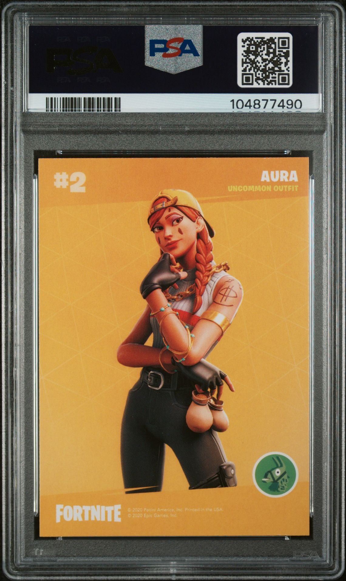 PSA 10 FORTNITE SERIES 2 AURA CRACKED ICE