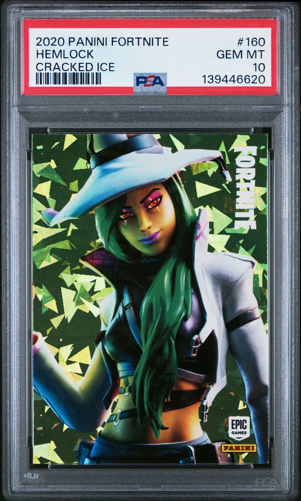 PSA 10 FORTNITE SERIES 2 HEMLOCK CRACKED ICE