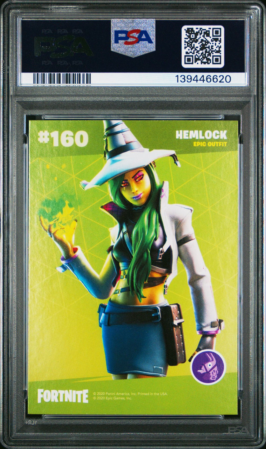 PSA 10 FORTNITE SERIES 2 HEMLOCK CRACKED ICE