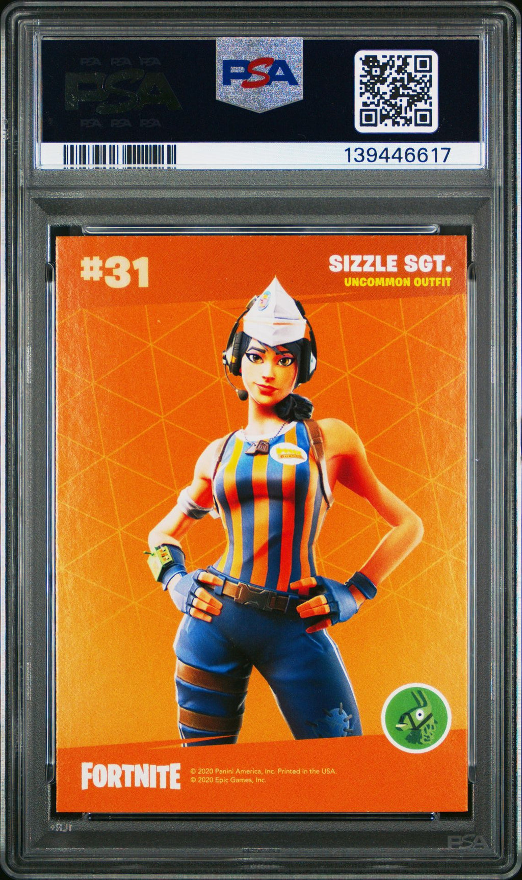 PSA 10 FORTNITE SERIES 2 SIZZLER SGT CRACKED ICE