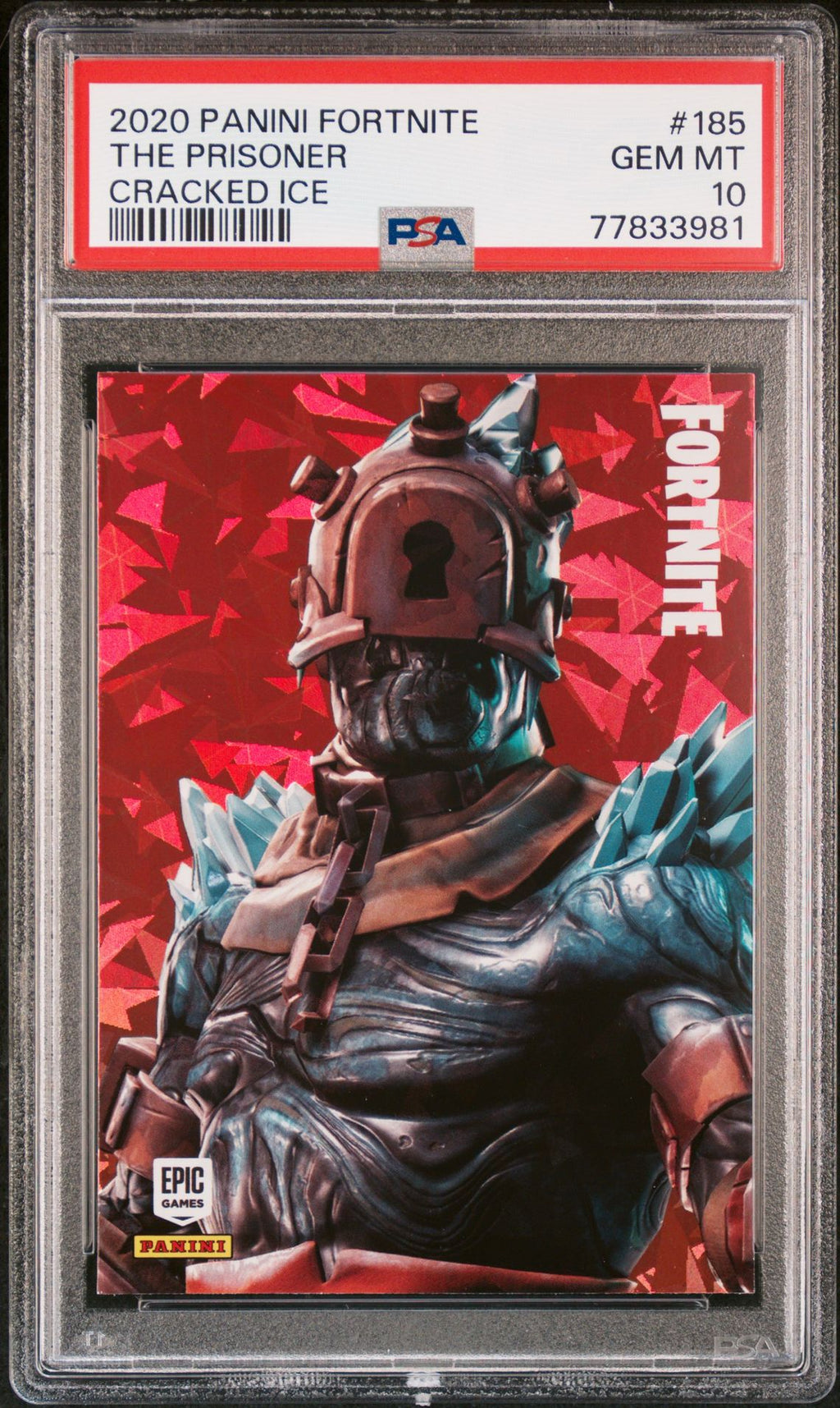 PSA 10 FORTNITE SERIES 2 THE PRISONER CRACKED ICE