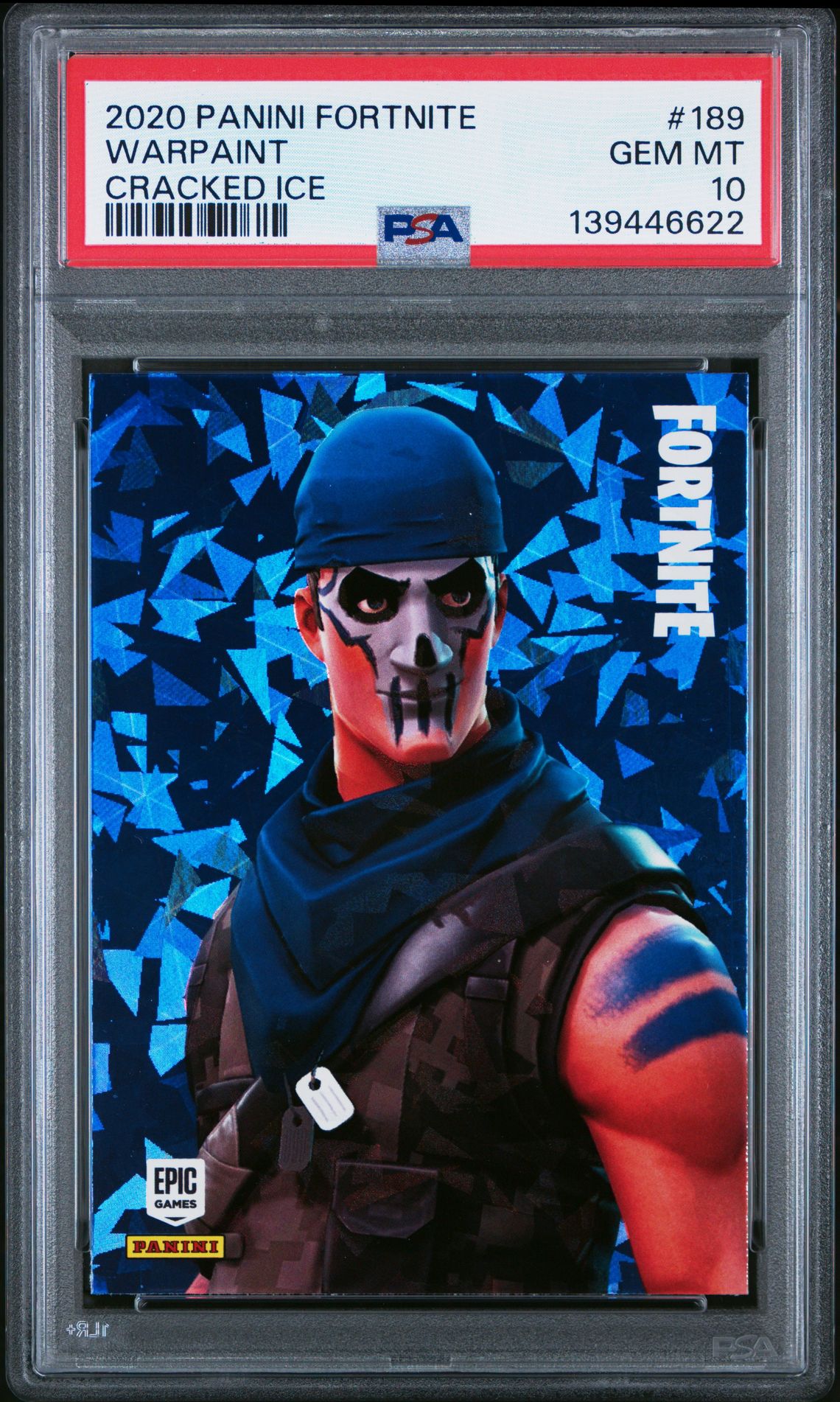 PSA 10 FORTNITE SERIES 2 WARPAINT CRACKED ICE